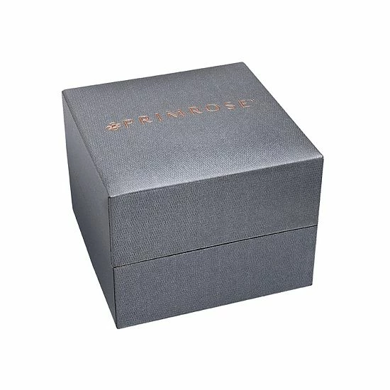 PRIMROSE Sterling Silver Pave Cubic Zirconia Cushion Shape Stud Earrings 18k Rose Gold Over - Image 5