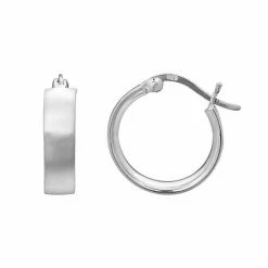 PRIMROSE Sterling Silver Hoop Earrings