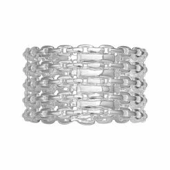 PRIMROSE Sterling Silver 5-Row Link Ring