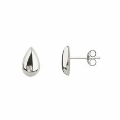 PRIMROSE Sterling Silver Teardrop Stud Earrings