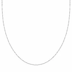 PRIMROSE Sterling Silver Twist Curb Chain Necklace