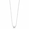 PRIMROSE Sterling Silver Cubic Zirconia Butterfly Necklace