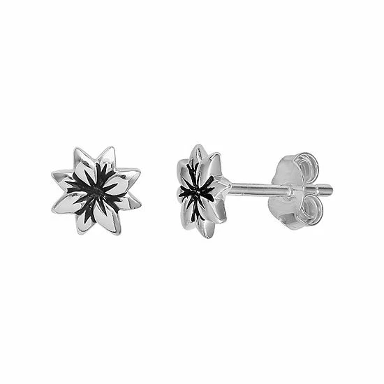 PRIMROSE Sterling Silver Flower Stud Earrings