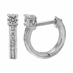 PRIMROSE Sterling Silver Click-Top Huggie Earrings