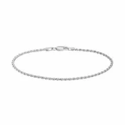 PRIMROSE Sterling Silver Rope Chain Bracelet