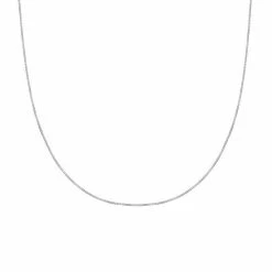 PRIMROSE Sterling Silver 50 Gauge Rounded Box Chain Necklace