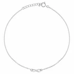 Primrose Sterling Silver Infinity Anklet
