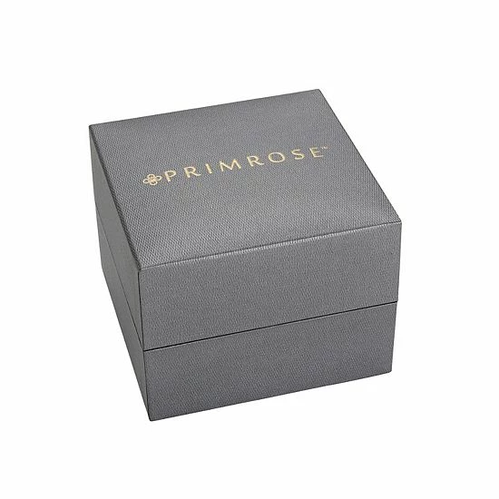 PRIMROSE Sterling Silver Opal & Cubic Zirconia Ring Duo Set - Image 4