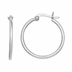 PRIMROSE Sterling Silver Hoop Earrings