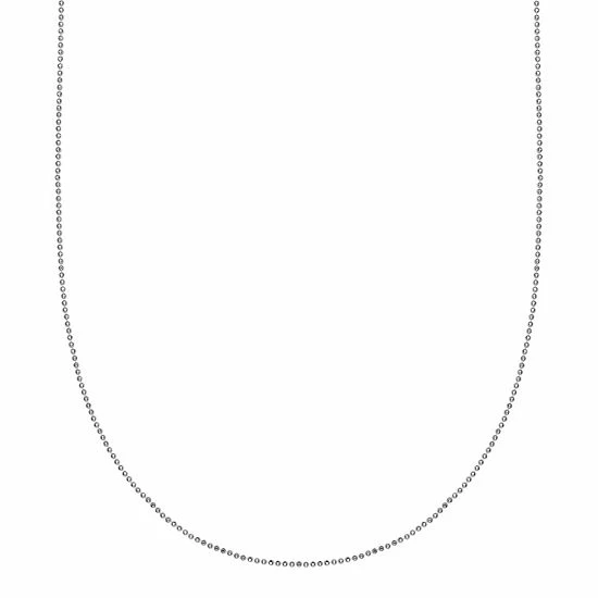 PRIMROSE Sterling Silver Polished Bead Chain Necklace