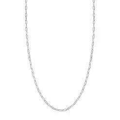 PRIMROSE Sterling Silver Oval Link Chain Necklace