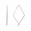 PRIMROSE Sterling Silver Geometric Threader Earrings