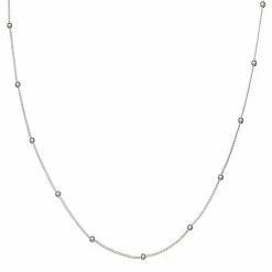 PRIMROSE Sterling Silver Curb Chain Necklace