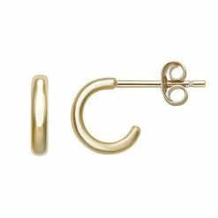 PRIMROSE Sterling Silver 9 Mm C-hoop Earrings