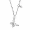 PRIMROSE Sterling Silver Cubic Zirconia Butterfly Necklace