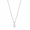 PRIMROSE Sterling Silver Cubic Zirconia Heart Pendant Necklace