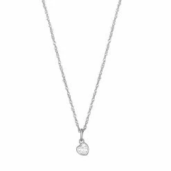 PRIMROSE Sterling Silver Cubic Zirconia Heart Pendant Necklace