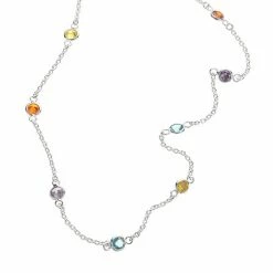 PRIMROSE Sterling Silver Crystal Necklace - 18-in.