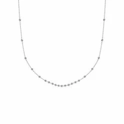 PRIMROSE Sterling Silver Graduated Bead Necklace