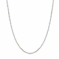 PRIMROSE Sterling Silver Twist Cable Chain Necklace