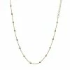 PRIMROSE 18k Gold Over Sterling Silver Bead Chain Necklace