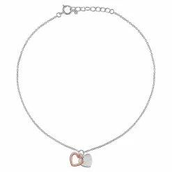 Primrose Primrose Sterling Silver Heart Anklet