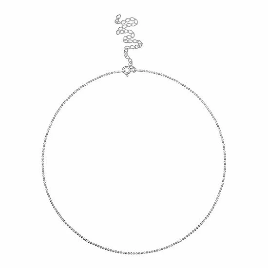 PRIMROSE Sterling Silver Beaded Choker Necklace