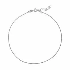 PRIMROSE Sterling Silver Snake Chain Anklet
