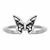 PRIMROSE Oxidized Sterling Silver Butterfly Toe Ring