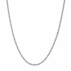 PRIMROSE Sterling Silver Crystal Link Chain Necklace