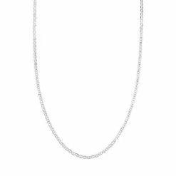 PRIMROSE Sterling Silver 3.5 Mm Light Mariner Link Chain Necklace