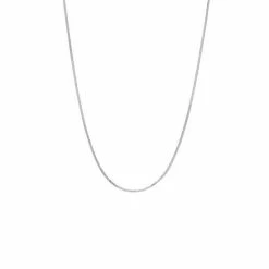 PRIMROSE Sterling Silver Square Snake Chain Necklace