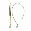 PRIMROSE 18k Gold Over Silver Crystal Threader Earrings