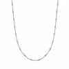 PRIMROSE Sterling Silver Beaded Cable Chain Necklace