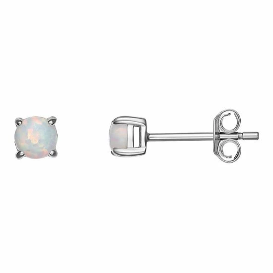 PRIMROSE Sterling Silver & Opal Stud Earrings