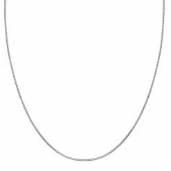 PRIMROSE Sterling Silver Round Box Chain Necklace