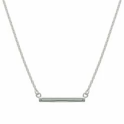 PRIMROSE Sterling Silver Polished Bar Necklace