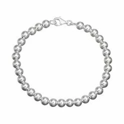 PRIMROSE Sterling Silver Bead Chain Bracelet